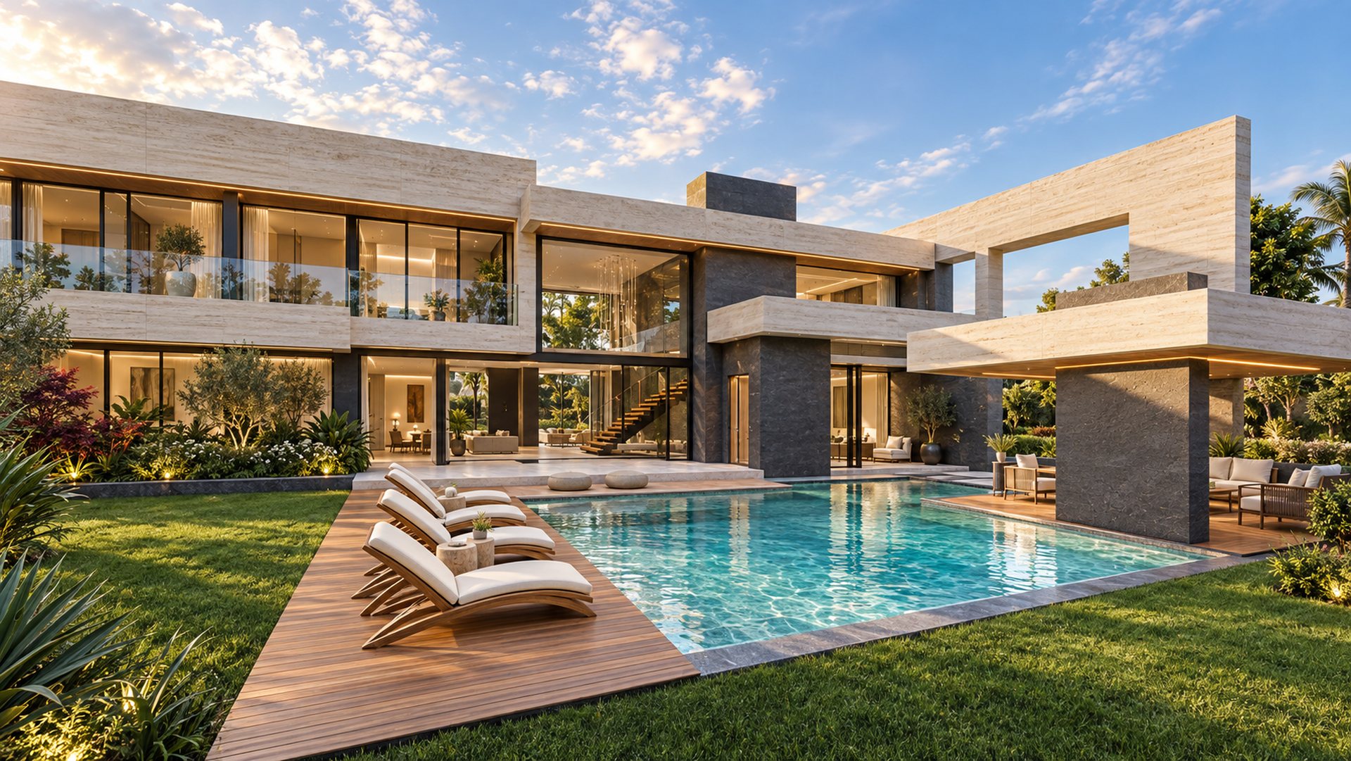 Modern villa mimari konsept görseli — DAB Mimarlık Proje İnşaat